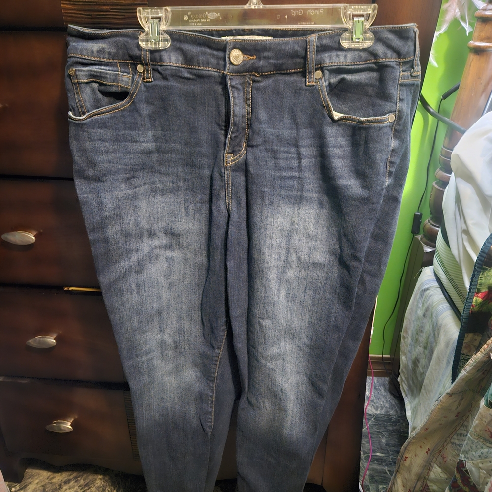 Torrid Dark Blue Skinny Jeans